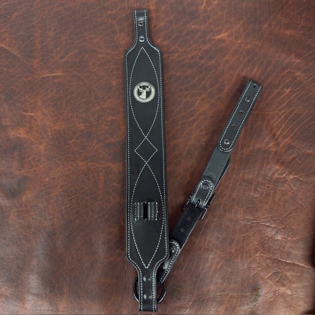 *In Stock* Big Game Rifle Sling in Black Leather