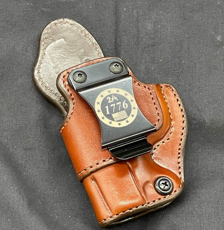 *In Stock* LH IWB for Kimber Micro 9 in Golden Brown w/Metal Belt Clip