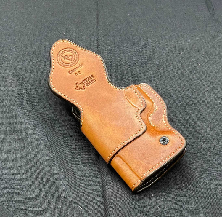 *Ammo Depot* RH IWB Staccato C2 Optic Ready Saddle Oil Finish/Natural w/Metal Belt Clip