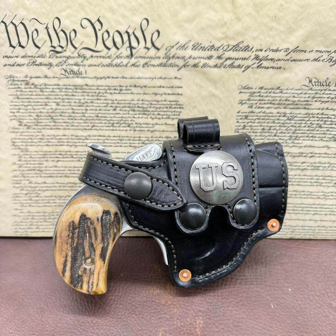 *In Stock* RH Sidewinder Holster for Bond Arms 3", 3.5", 4.25", or 6" .45 .410 U.S. Concho & 2 Ammo Loops