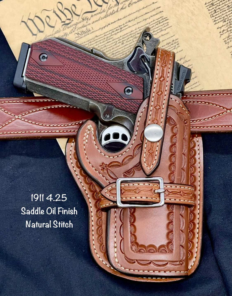 *Made to Order* LH/RH High Noon 1911 Western Holster Made for Your Gun