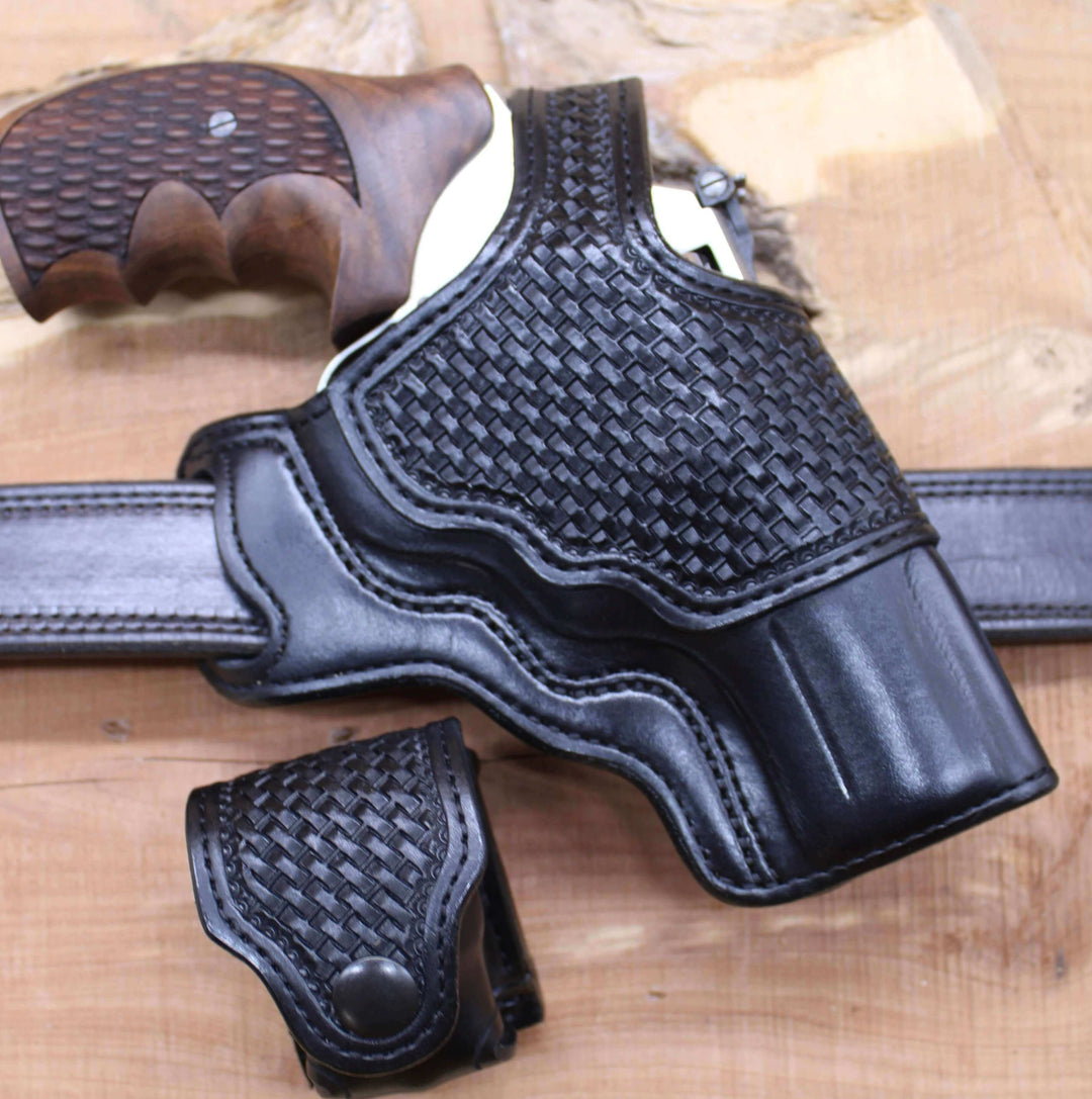 *Made to Order* Outlaw Cross Draw 1911 w/Basket-Weave Tooled Reinforcement