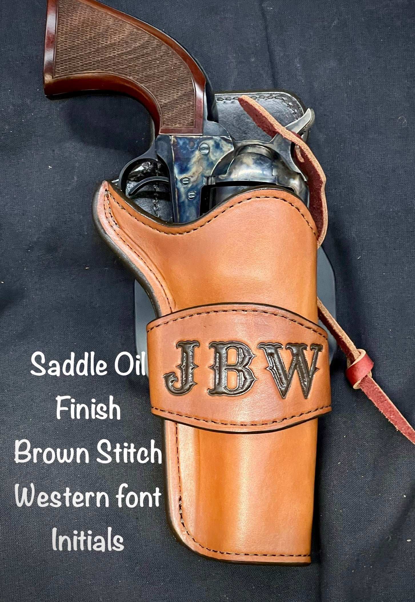 *Made to Order* LH/RH Paddle Rancher Cowboy Holster for Single Action Revolvers w/ Custom Ranch Brand or Initials