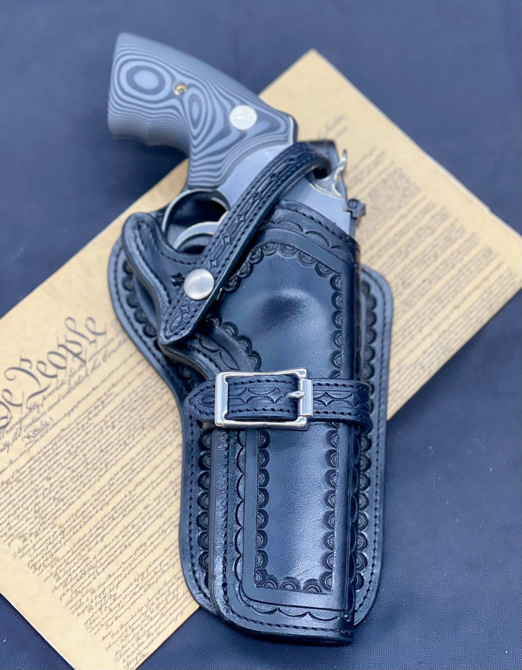 *Made to Order* LH/RH High Noon Western Holster for Double Action Revolvers Colt, S&W, & Ruger