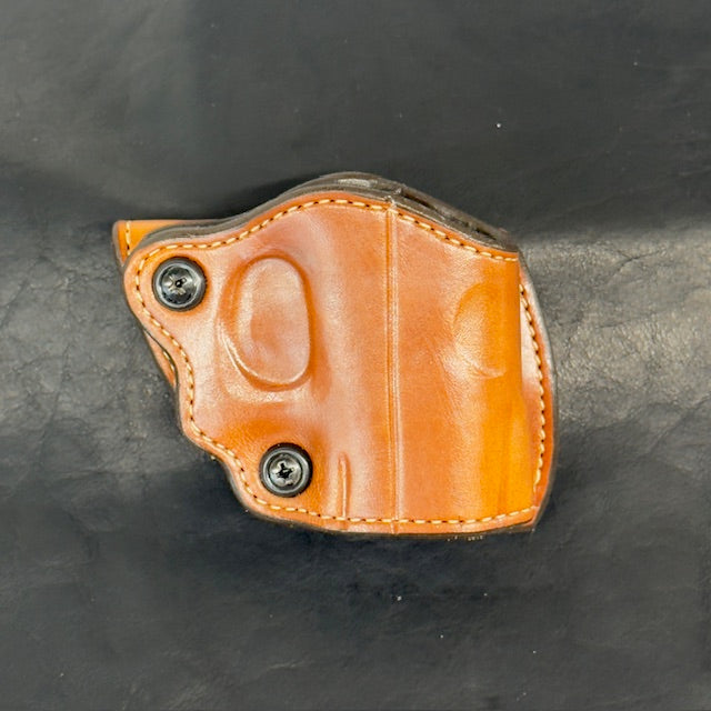 *In Stock* RH BBQ Holster Saddle Oil Finish w/Natural Stitch for Glock 43/43X/43X MOS/48