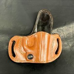 *In Stock* Belt Slide Holster S&W Bodyguard 380 2.0 Saddle Oil Finish w/Natural Stitch