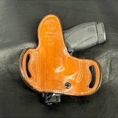 *In Stock* Belt Slide Holster S&W Bodyguard 380 2.0 Saddle Oil Finish w/Natural Stitch