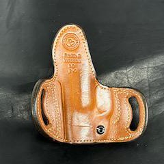 *In Stock* Belt Slide Holster S&W Bodyguard 380 2.0 Saddle Oil Finish w/Natural Stitch