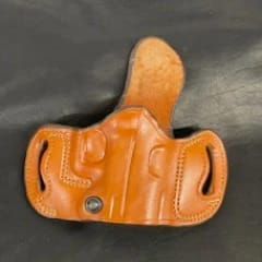 *In Stock* Belt Slide Holster Staccato & Springfield DS Prodigy Saddle Oil Finish w/Natural Stitch