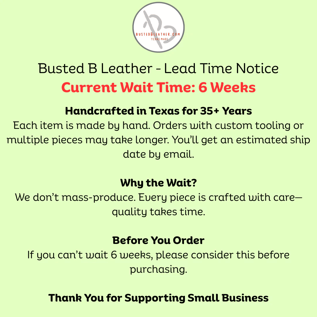 *Made to Order* 3X4 Front Pocket Wallet in Genuine Water Buffalo