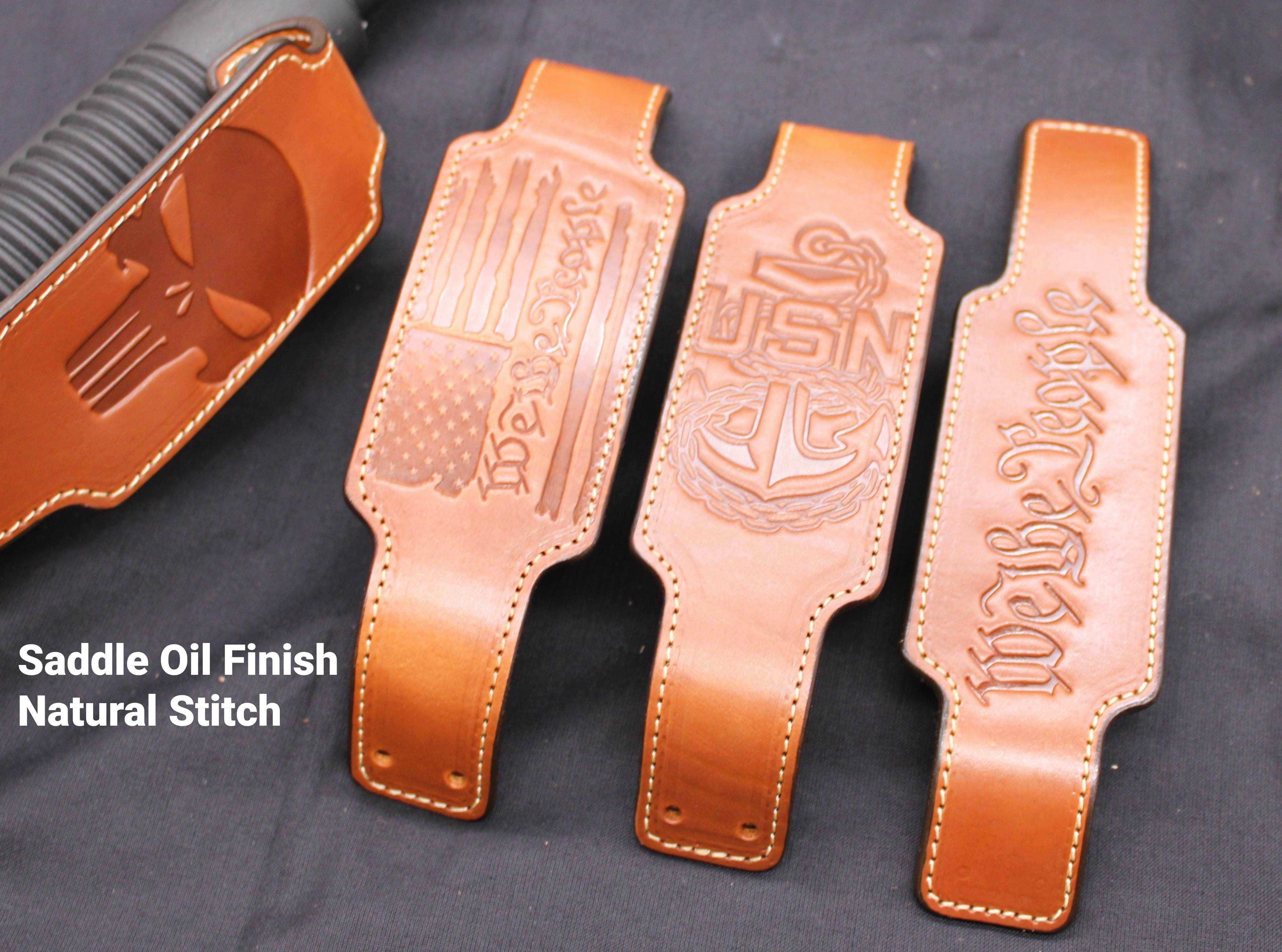 *Made to Order* Corn Cob Leather Forend Strap – Fits Mossberg 500/590, 590 Shockwave .410, 990 Aftershock, Remington TAC-14 & 870 Shotguns