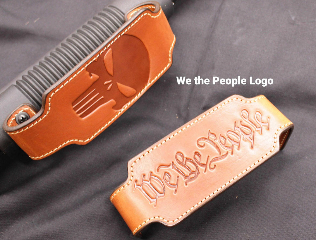 *Made to Order* Corn Cob Leather Forend Strap – Fits Mossberg 500/590, 590 Shockwave .410, 990 Aftershock, Remington TAC-14 & 870 Shotguns