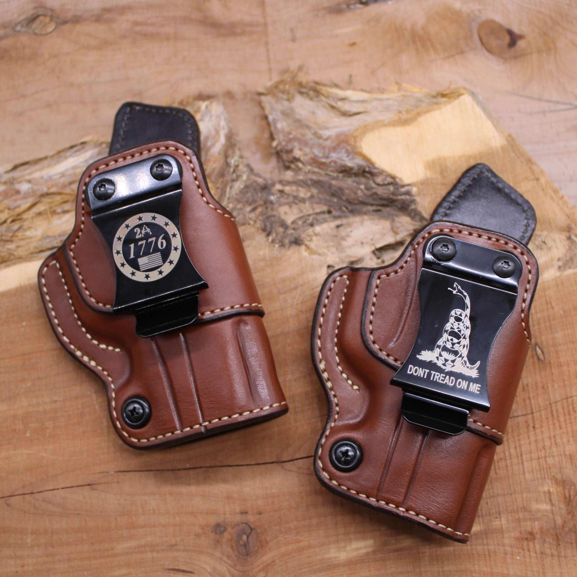 *In Stock* RH IWB for Sig Sauer P365X Macro in Saddle Oil Finish w/Metal Belt Clip