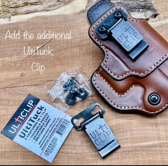 *In Stock* LH IWB for Kimber Micro 9 in Golden Brown w/Metal Belt Clip