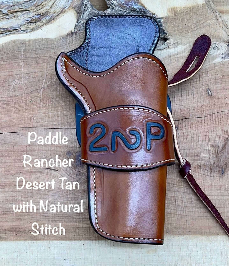 *Made to Order* LH/RH Paddle Rancher Cowboy Holster for Single Action Revolvers w/ Custom Ranch Brand or Initials