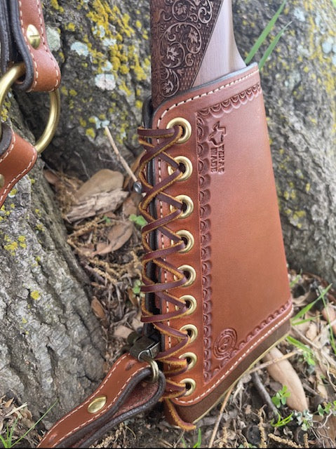 *Made to Order* Leather Butt-Cover w/Ammo Loops for Henry Side Gate, Henry Big Boy Brass Rifles