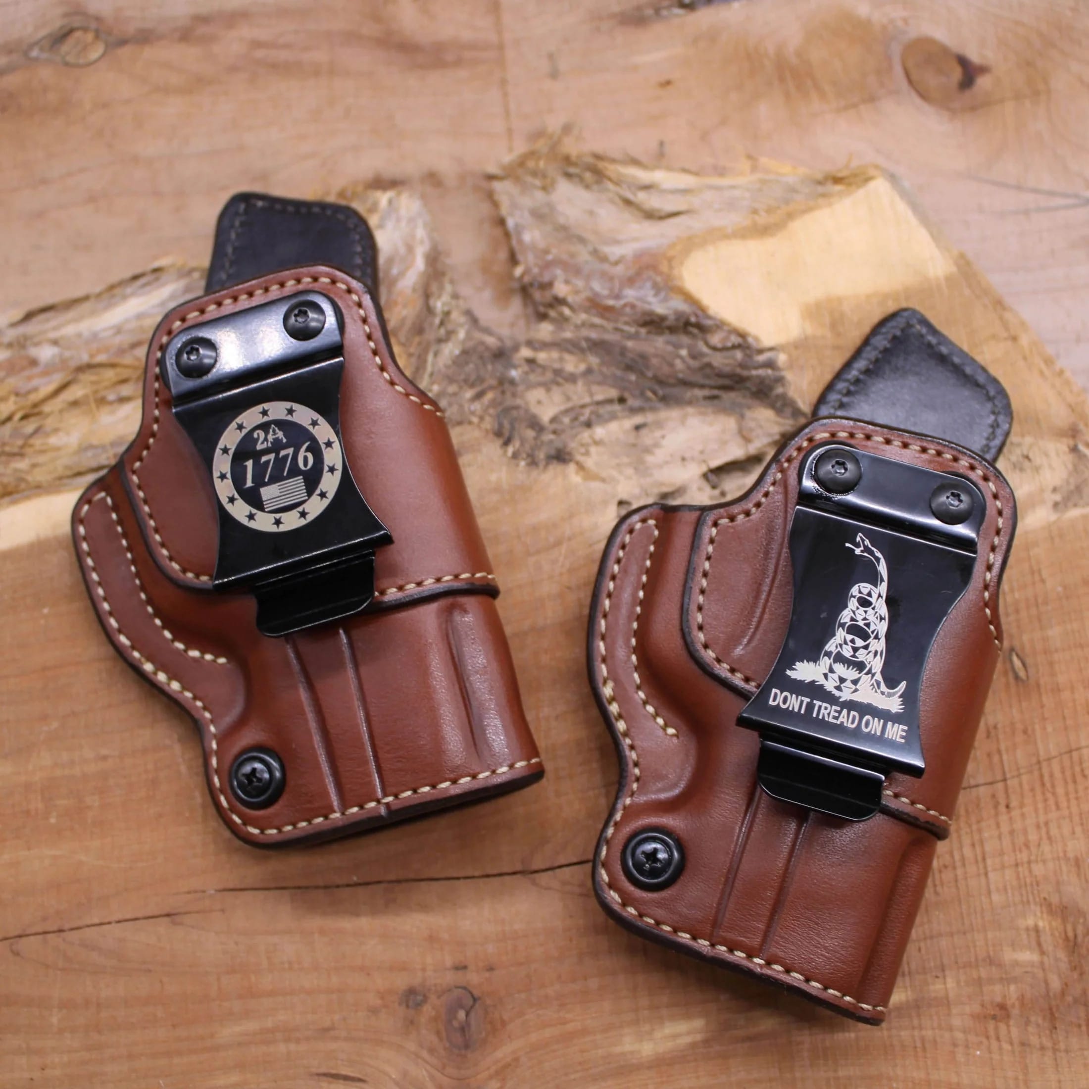 *In Stock* RH IWB for Sig Sauer P365X Macro in Saddle Oil Finish w/Metal Belt Clip