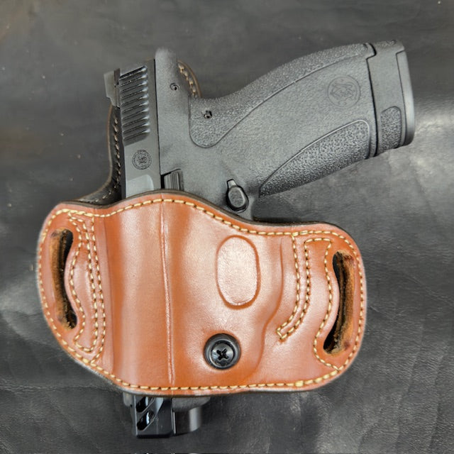 *In Stock* Belt Slide Holster S&W Bodyguard 380 2.0 Saddle Oil Finish w/Natural Stitch