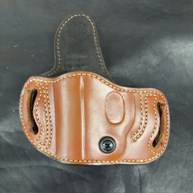 *In Stock* Belt Slide Holster S&W Bodyguard 380 2.0 Saddle Oil Finish w/Natural Stitch