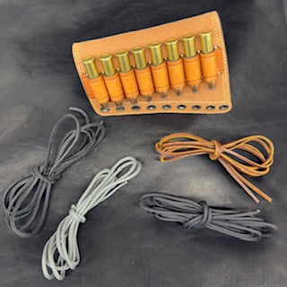 *In Stock* LH Leather Butt-Cover w/Ammo Loops .45-70 Saddle Oil Finish Rough Out Leather w/Natural (off white) Stitch for for Lever-Action Guide Guns Marlin, Henry, Chiappa, Rossi