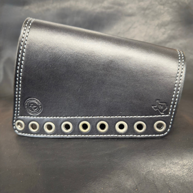 *In Stock* LH Leather Butt-Cover w/Ammo Loops 45-70 Govt in Black Leather w/Silver Stitch Lever-Action Rifles Winchester, Marlin, Henry, Rossi