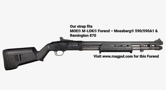 *In Stock* Shockwave Raptor F1 Forend Strap for Mossberg & Remington TAC 870 Shotguns Saddle Oil Finish w/ US Army Stamp