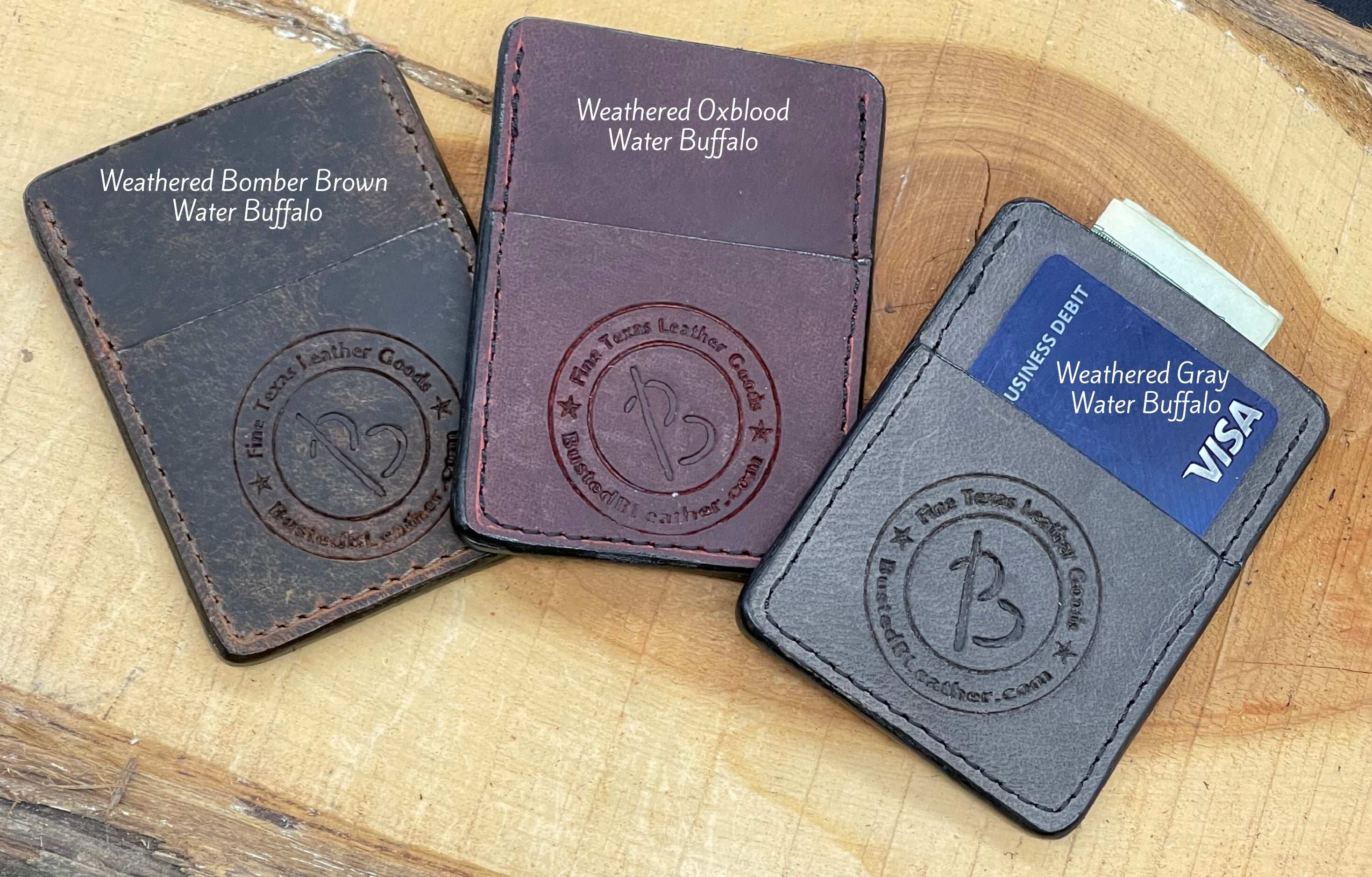 *In Stock* Minimalist Wallet Genuine Water Buffalo