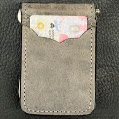 *In Stock* Front Pocket Money Clip Wallet Genuine Water Buffalo Weathered Gray