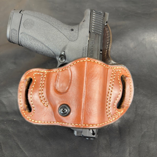 *In Stock* Belt Slide Holster S&W Bodyguard 380 2.0 Saddle Oil Finish w/Natural Stitch