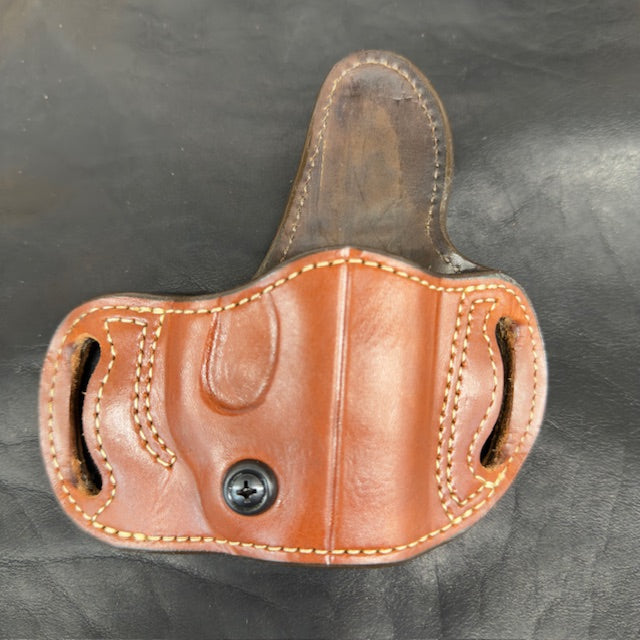 *In Stock* Belt Slide Holster S&W Bodyguard 380 2.0 Saddle Oil Finish w/Natural Stitch