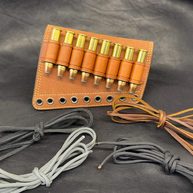 *In Stock* RH Leather Butt-Cover w/Ammo Loops .45-70 Saddle Oil Finish Rough Out Leather w/Natural (off white) Stitch Lever-Action Guide Guns Marlin, Henry, Chiappa, Rossi
