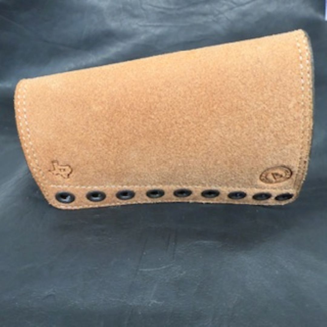 *In Stock* RH Leather Butt-Cover w/Ammo Loops .30-30 Saddle Oil Finish Rough Out Leather w/Natural (off white) Stitch Lever-Action Guide Guns Marlin, Henry, Chiappa, Rossi