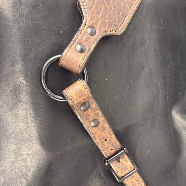*In Stock* Leather Rifle Sling Brown Genuine American Bison Leather w/Brown Stitch