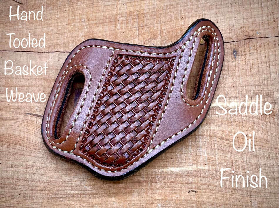*Made to Order* Slant Knife Sheath for a Case 2 blade Trapper Knife