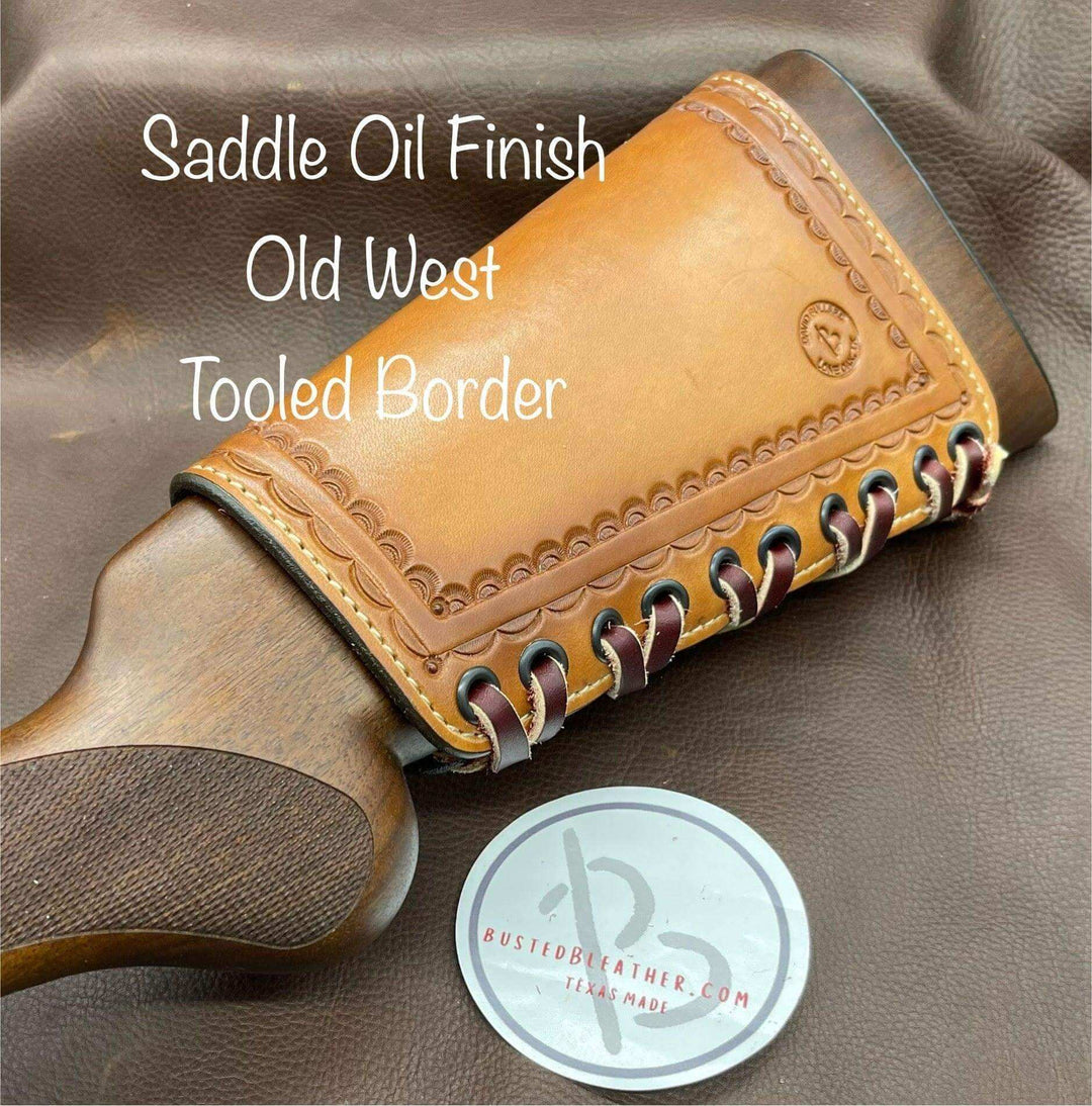 *Made to Order* Tooled Leather Butt-Cover w/Ammo Loops Lever-Action Rifles Winchester, Marlin, Henry, Rossi