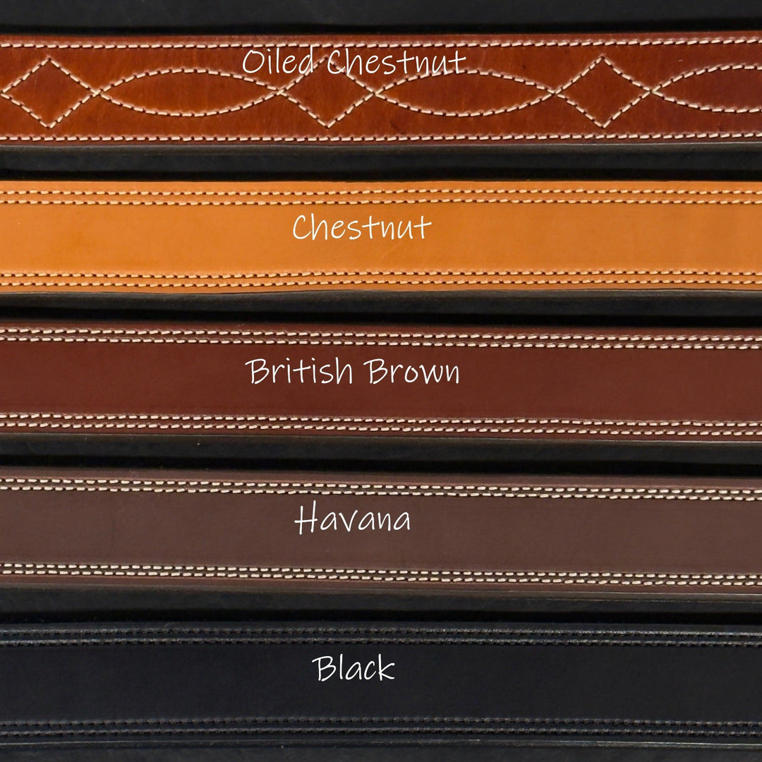 *In Stock* 1.5" Double Stitch Carry Belt - Busted B Leather