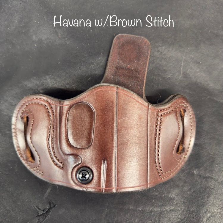 *In Stock* Belt Slide Unlined Holster Sig Sauer P365 Fuse Optic Ready - Busted B Leather