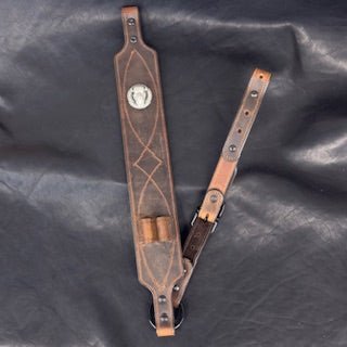 *In Stock* Big Game Rifle Sling in Genuine Weathered Bomber Brown Water Buffalo