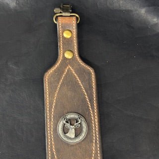 *In Stock* Big Game Rifle Sling in Genuine Weathered Bomber Brown Water Buffalo