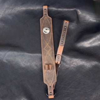 *In Stock* Big Game Rifle Sling in Genuine Weathered Bomber Brown Water Buffalo