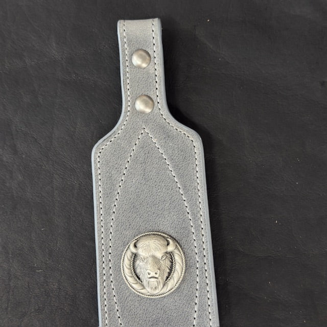 *In Stock* Big Game Rifle Sling in Genuine Weathered Gray Water Buffalo .45-70 Govt