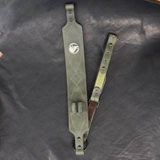 *In Stock* Big Game Rifle Sling in Genuine Weathered Hunter Green Water Buffalo .45-70 Govt & .308