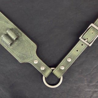*In Stock* Big Game Rifle Sling in Genuine Weathered Hunter Green Water Buffalo .45-70 Govt & .308