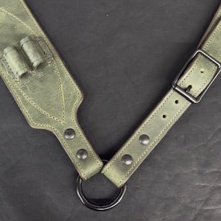 *In Stock* Big Game Rifle Sling in Genuine Weathered Hunter Green Water Buffalo .45-70 Govt & .308