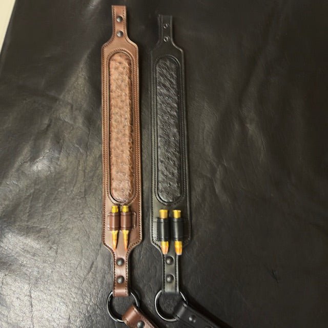 *In Stock* Exotic Inlay Rifle Sling - Busted B Leather