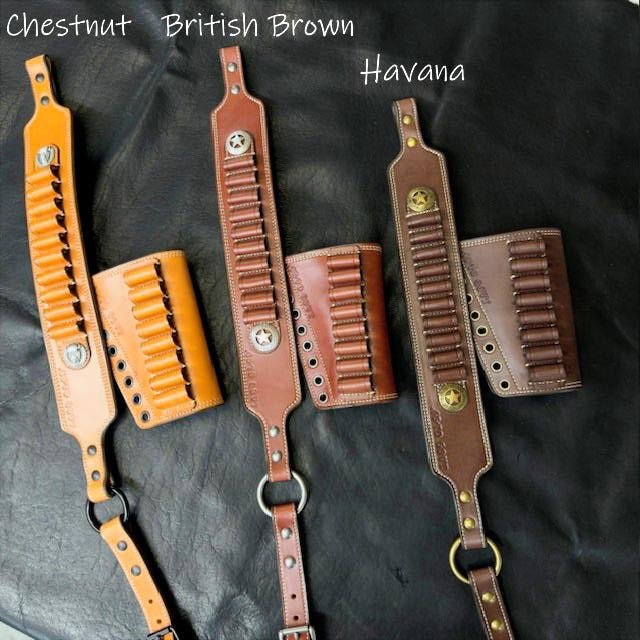 *In Stock* Guide Gun Rifle Sling & RH Butt Cover Bundle – Multiple Leather Options - Busted B Leather