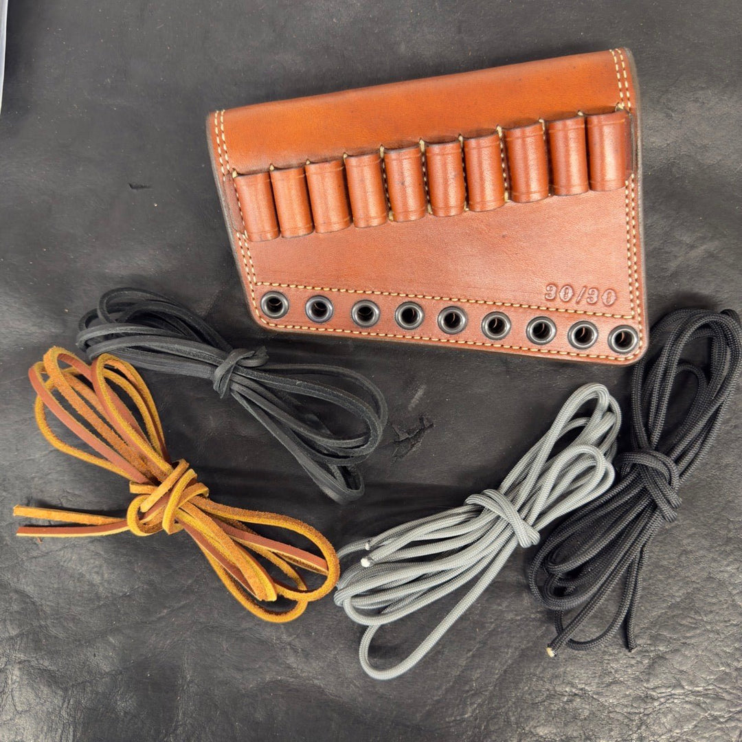 *In Stock* Leather Butt - Cover w/Ammo Loops - Lever - Action Rifles Winchester, Marlin, Henry, Rossi - Busted B Leather