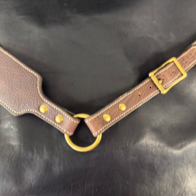 *In Stock* Leather Rifle Sling & RH Butt Cover Bundle – Brown Bison Leather, .45-70 Ammo Loops