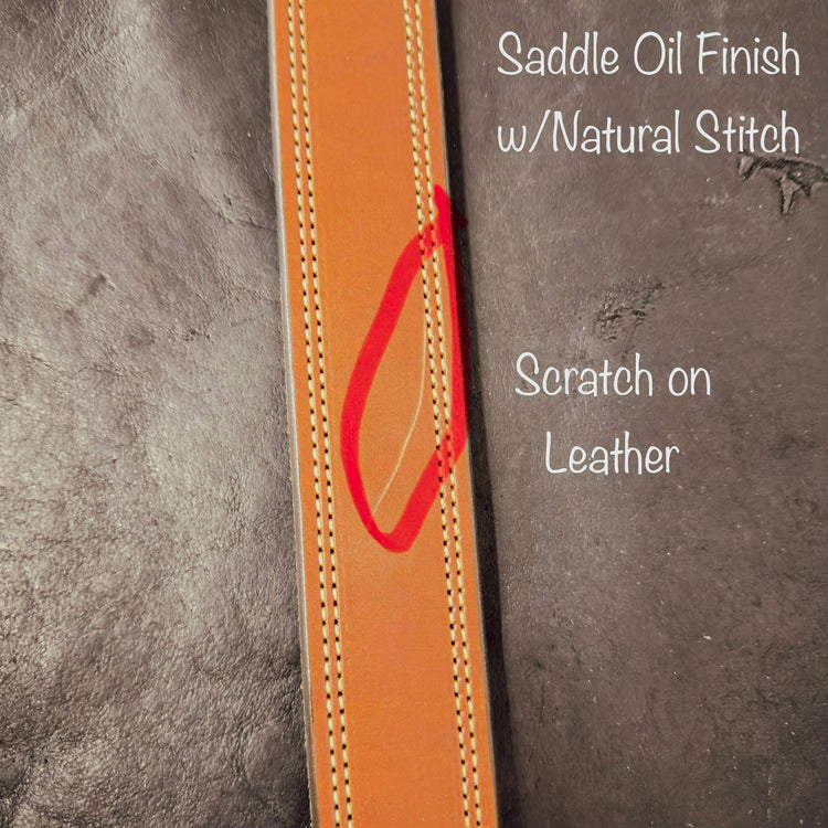 *In Stock* Perfectly Imperfect 1.5" Double Stitch Carry Belt - Busted B Leather