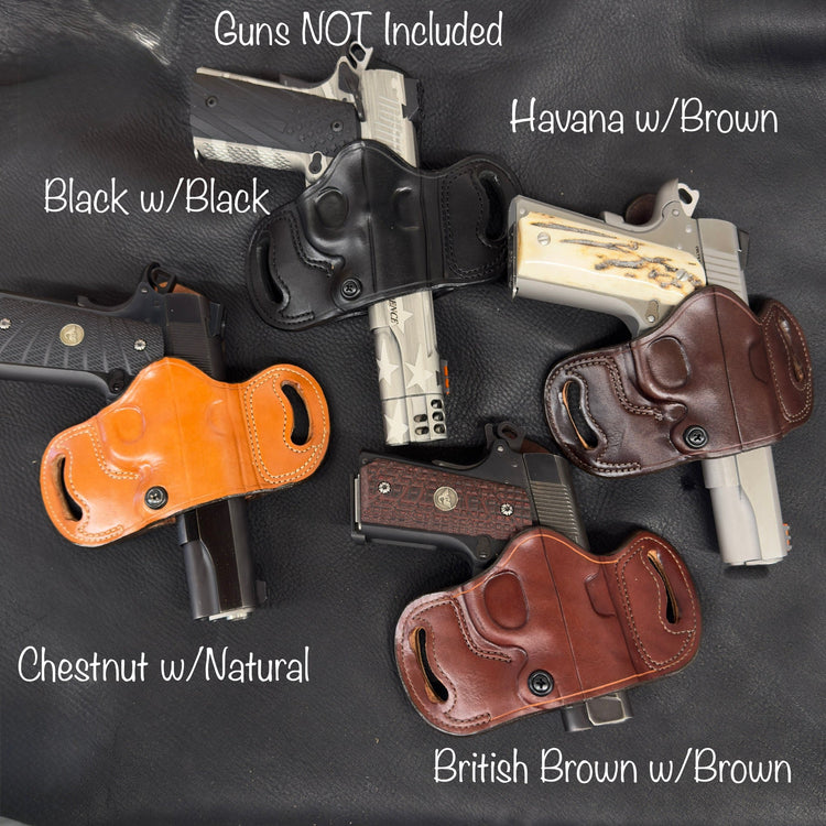 *In Stock* Belt Slide Unlined Holster 1911 All Barrel Lengths Optic Ready